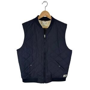 North Face Men’s Cuchillo Insulated Vest Navy Blue Size Large Sherpa Lined